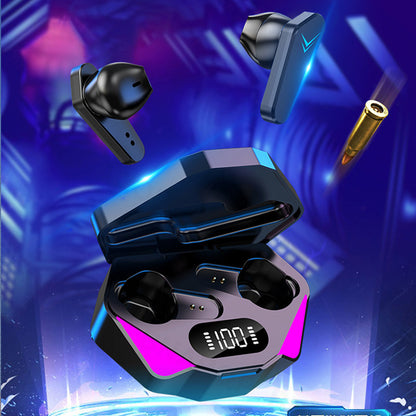 Wireless Gaming Bluetooth Earbuds – No Delay Low Latency HiFi Sound Noise Reduction E-Sport Headset with Mic