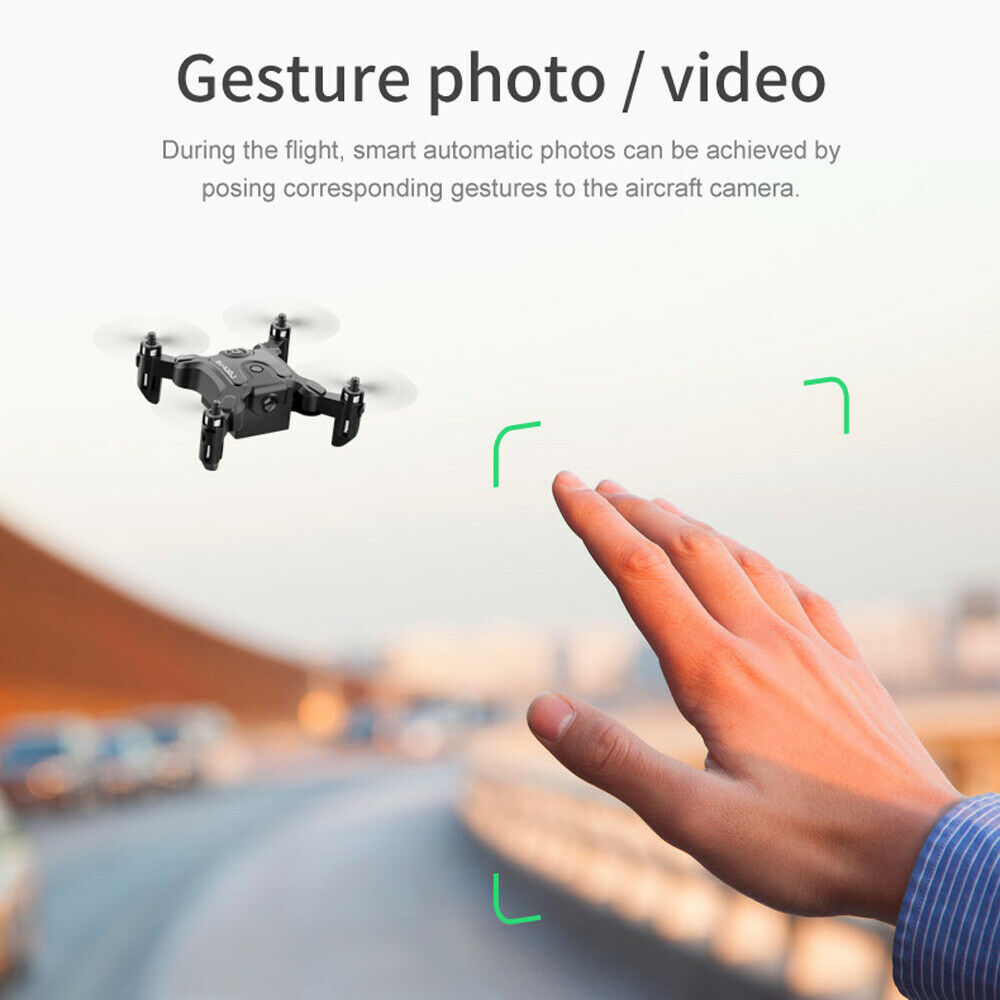 AU V2 Mini Foldable Drone with HD Camera – WiFi FPV Selfie RC Quadcopter