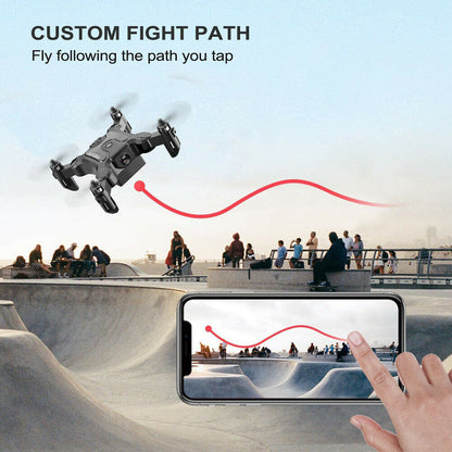 AU V2 Mini Foldable Drone with HD Camera – WiFi FPV Selfie RC Quadcopter