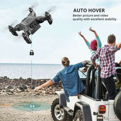 AU V2 Mini Foldable Drone with HD Camera – WiFi FPV Selfie RC Quadcopter