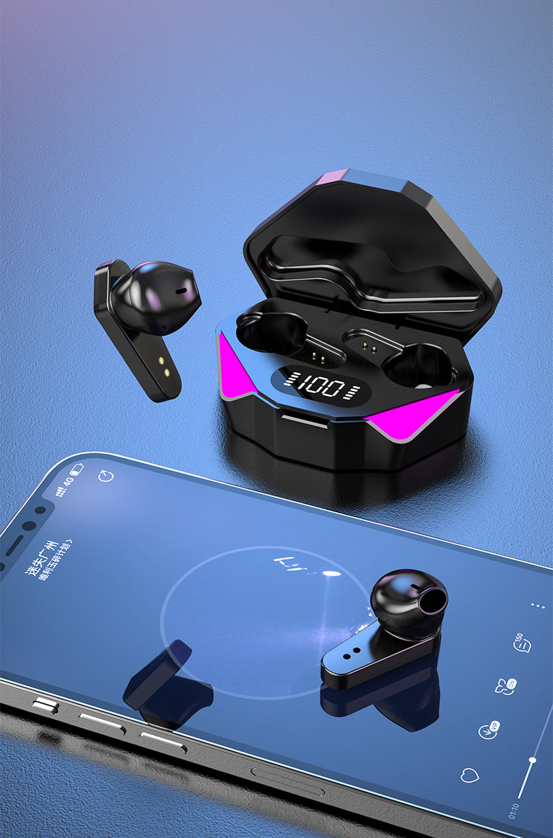 Wireless Gaming Bluetooth Earbuds – No Delay Low Latency HiFi Sound Noise Reduction E-Sport Headset with Mic