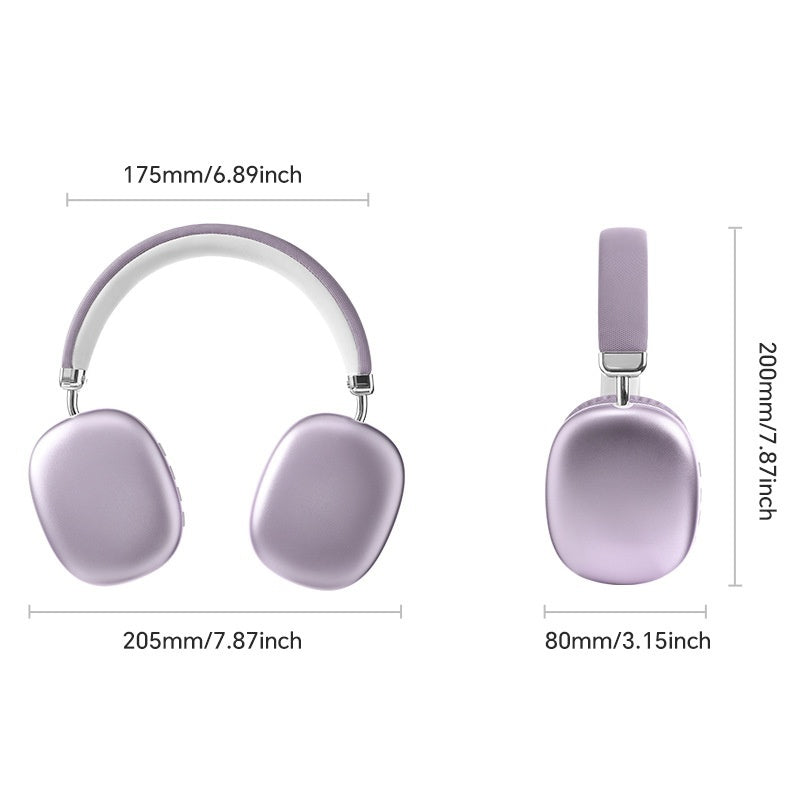 TEX-T9 Wireless Bluetooth Headset – Over-Ear Head-Mounted Stereo Headphones
