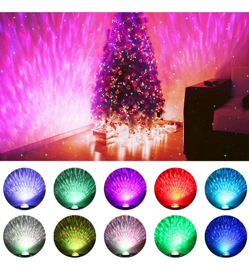 Black Star Projector Galaxy Lamp – Rotating LED Night Light with Bluetooth Speaker